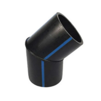 Отвод ПНД Ду 90 45°SDR11 РЕ 100 сварной сегм